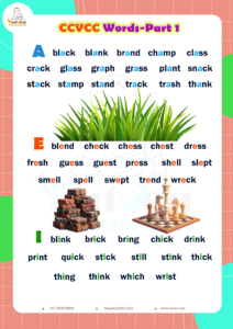 CCVCC Words List – Phonics Worksheet for Advanced Blending